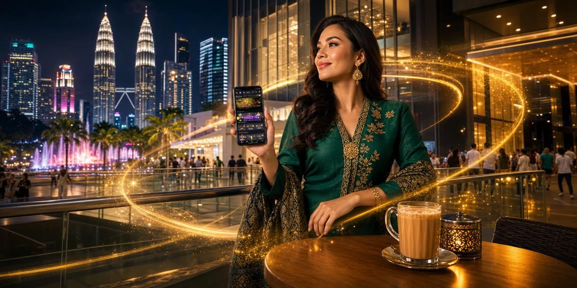 Suasana permainan kasino dalam talian bergaya Melayu di Kuala Lumpur